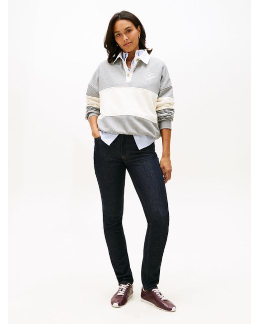 Tommy Hilfiger White Mid Rise Slim Jeans