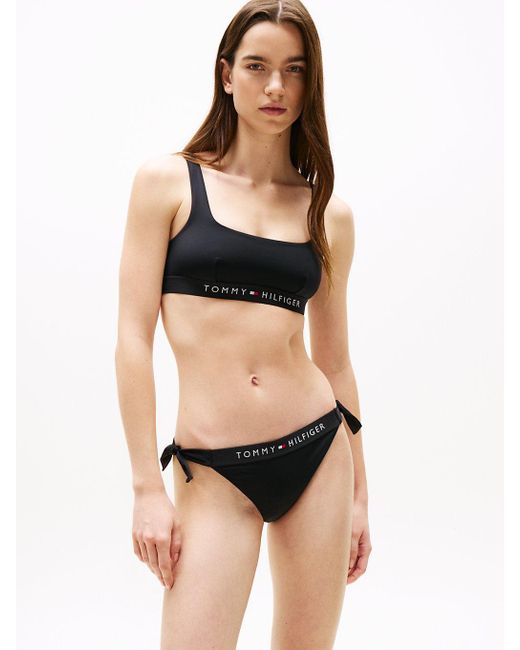 Tommy Hilfiger Black Original Bralette Bikini Top