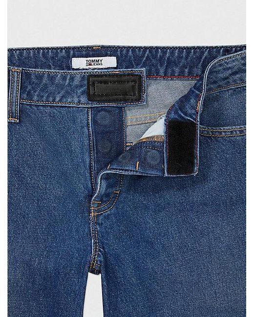 Tommy Hilfiger Adaptive Low Rise baggy Jeans in het Blue