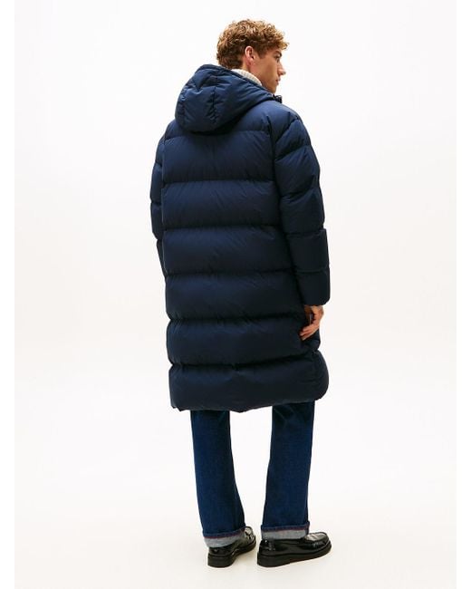 Parka Longue En Duvet Déperlante À Capuche Tommy Hilfiger pour homme en coloris Blue