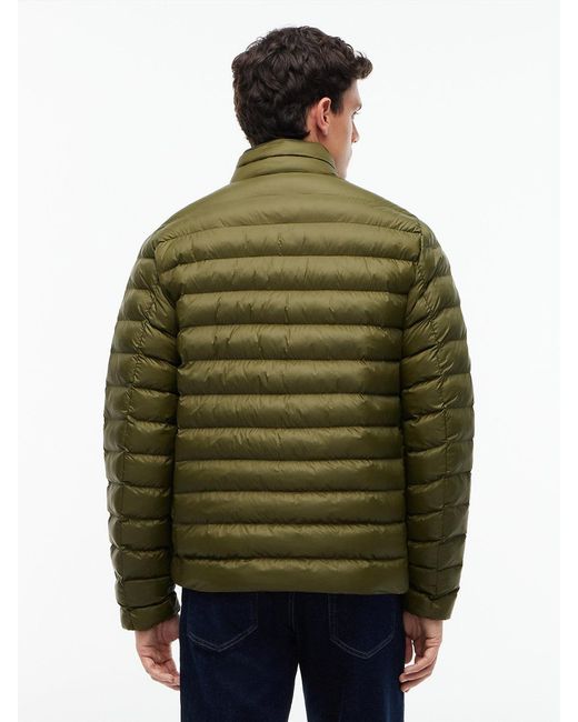 Tommy Hilfiger Green Flag Embroidery Packable Quilted Jacket for men