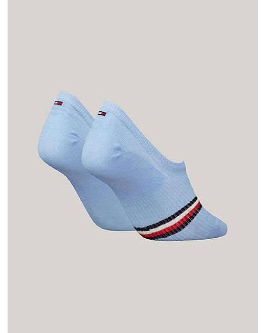 Pack de 2 pares de calcetines Footie a rayas Tommy Hilfiger de color Blue