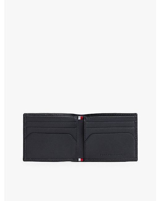 Tommy Hilfiger Hilfiger Flag Bifold-Brieftasche Aus Leder in Black für Herren