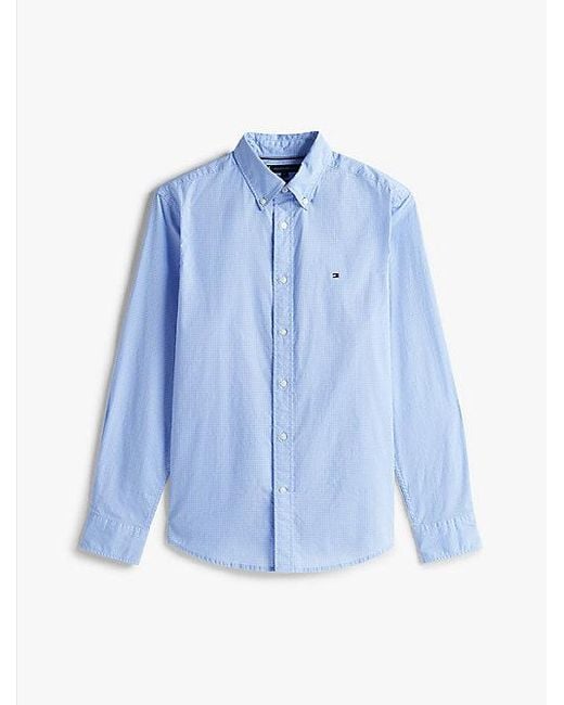 Tommy Hilfiger Th Flex Regular Fit Overhemd Met Print in het Blue voor heren