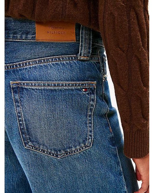 Tommy Hilfiger 70S High Rise Jeans Met Wijde Fit in het Blue