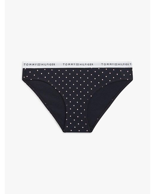 Tommy Hilfiger Blue Print Repeat Logo Waistband Briefs