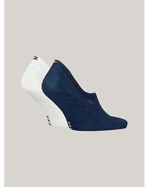 Pack de 2 pares de calcetines Footie Tommy Hilfiger de hombre de color Blue