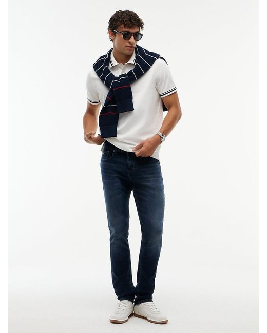 Tommy Hilfiger Blue Scanton Faded Slim Jeans for men