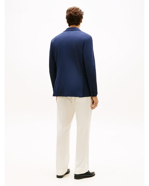 Tommy Hilfiger Blue Jersey Regular Fit Blazer for men