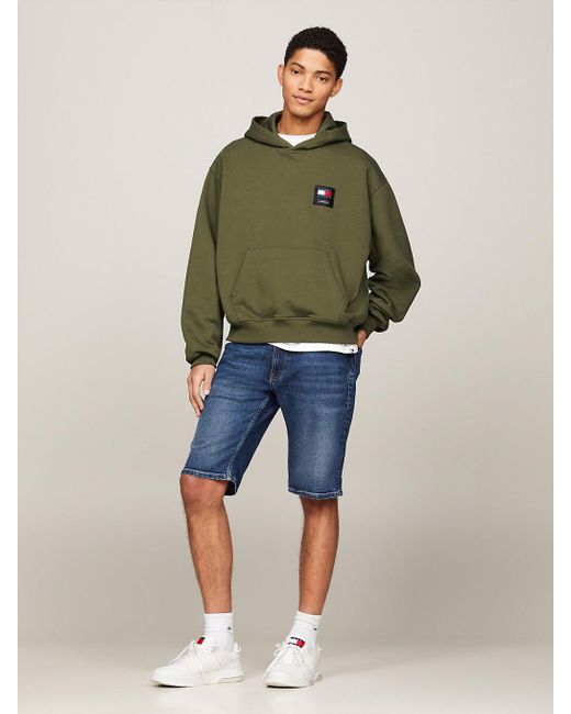 Tommy Hilfiger Green Classics Back Logo Boxy Fit Hoody for men