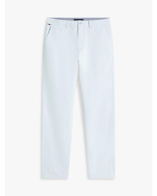 Tommy Hilfiger Blue Harlem Tapered Leg Twill Chinos for men