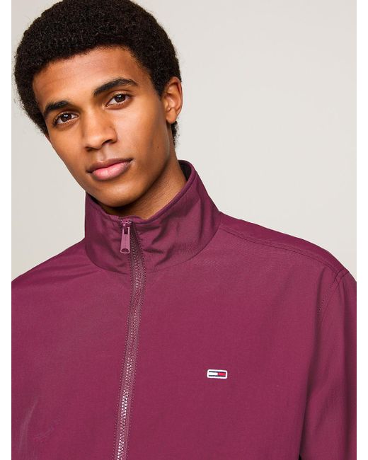 Tommy Hilfiger Purple Essential Zip-thru Relaxed Windbreaker Jacket for men