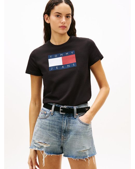 Tommy Hilfiger Blue Tonal Tommy Flag T-Shirt