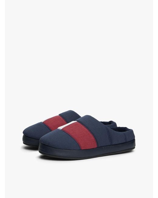Slippers Trapuntate Color Block di Tommy Hilfiger in Blue da Uomo