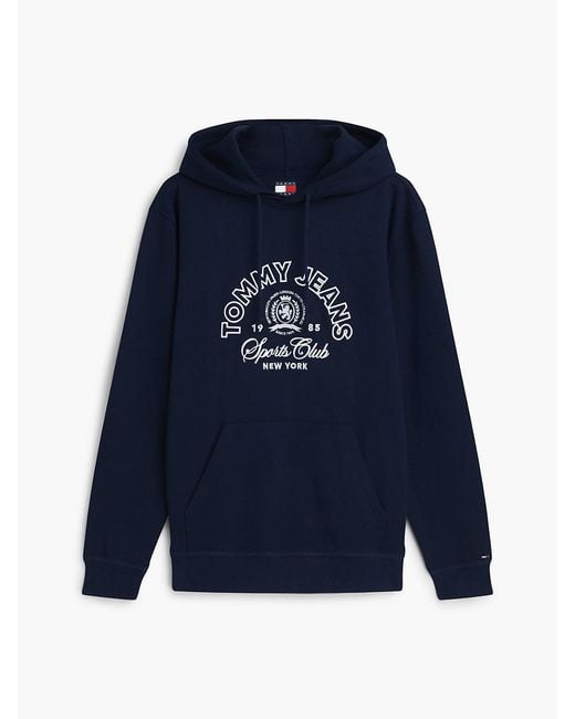 Tommy Hilfiger Blue Crest Logo Terry Hoody for men
