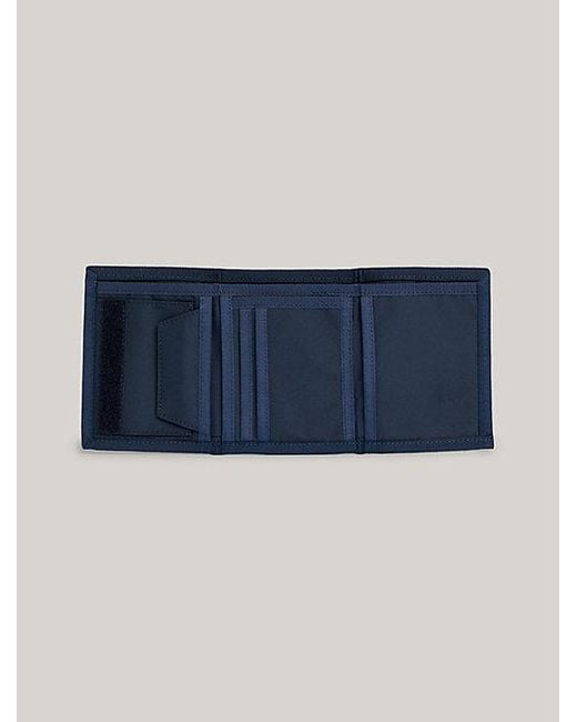 Tommy Hilfiger Essential Trifold-Brieftasche mit Badge in Blue für Herren