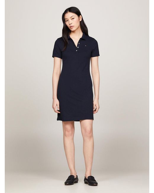 Tommy Hilfiger Blue Heritage Slim Fit Polo Dress