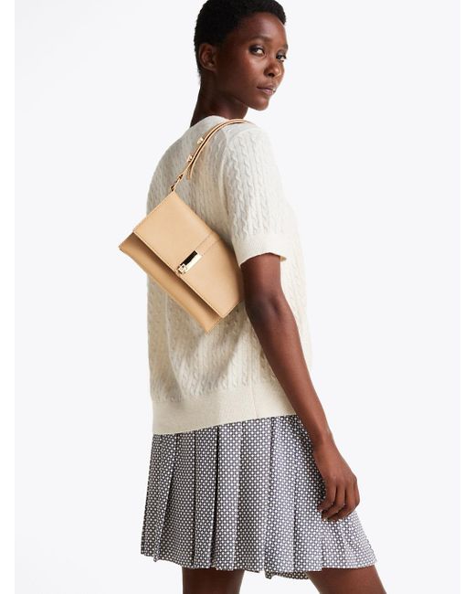 Borsa A Spalla Con Borchie di Tommy Hilfiger in Natural