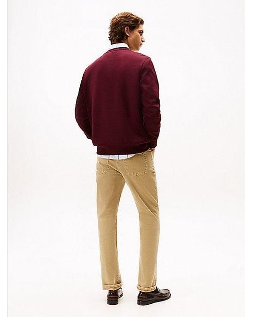 Tommy Hilfiger Graphic Sweatshirt Met Varsity-Embleem in het Red voor heren