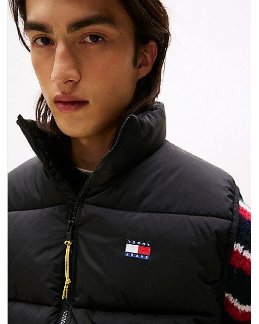 Tommy Hilfiger Waterafstotende Bodywarmer Met Crinkle-Effect in het Black voor heren