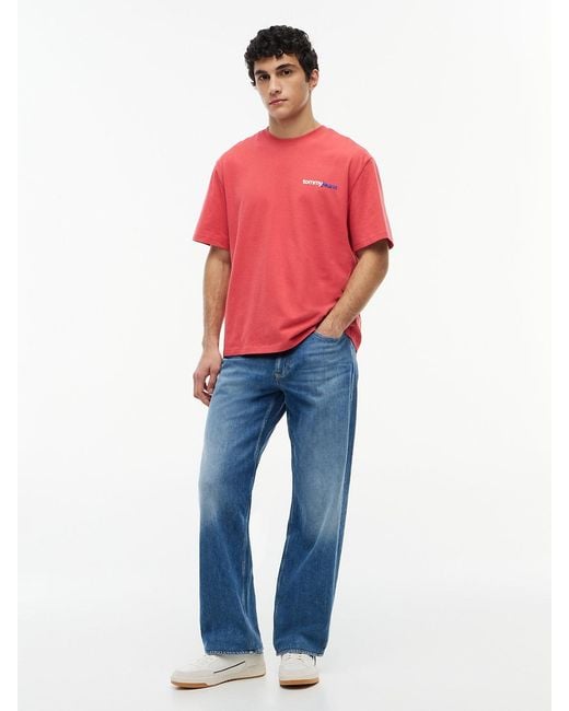Tommy Hilfiger Blue Jaimie Faded Relaxed Straight Leg Jeans for men