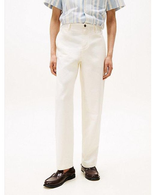 Tommy Hilfiger Murray Regular Fit Chinos in White für Herren