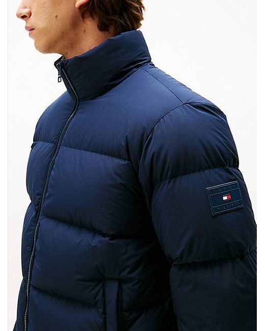 Tommy Hilfiger Waterafstotend Pufferjack Met Dons in het Blue voor heren