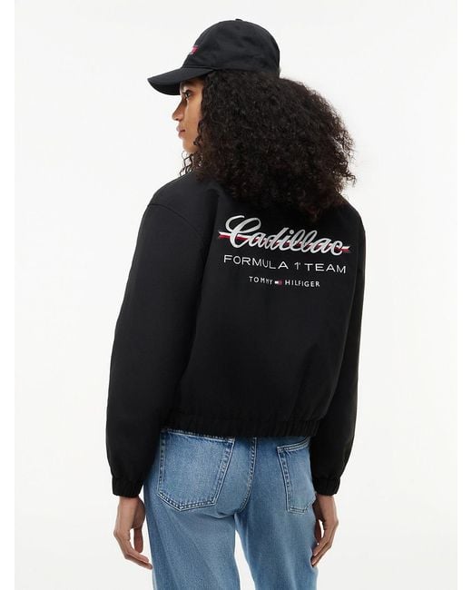 Tommy Hilfiger Blue Th X Cadillac Formula 1 Team Logo Coach Jacket