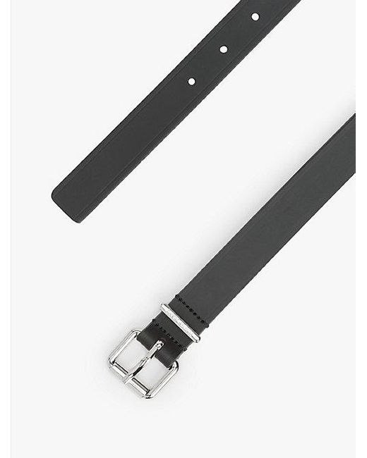 Tommy Hilfiger Black Ledergürtel Mit Tiefgeprägtem Logo