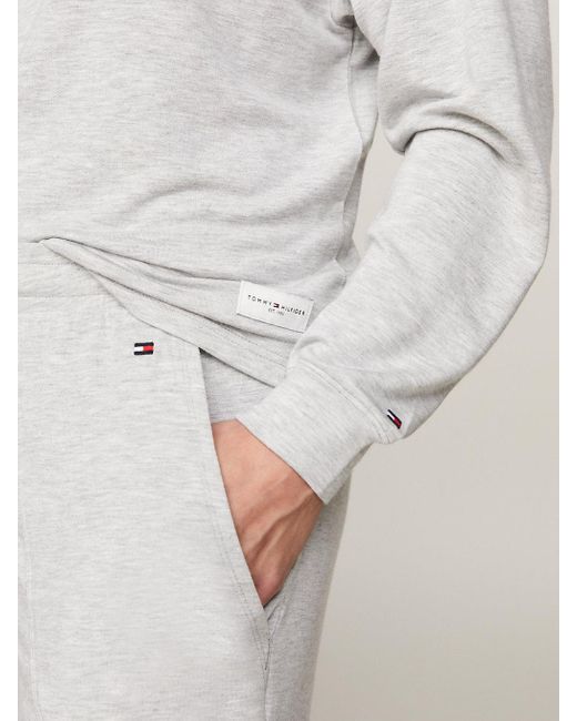 Tommy Hilfiger Gray Th Established Cuffed Lounge Joggers