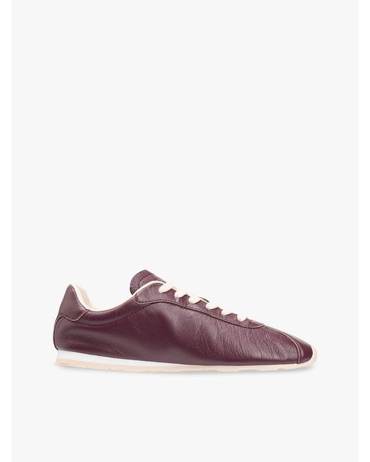 Tommy Hilfiger Purple Th Monogram Low Profile Leather Trainers