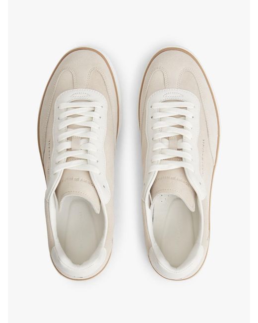 Tommy Hilfiger White Luxe Suede Trainers for men