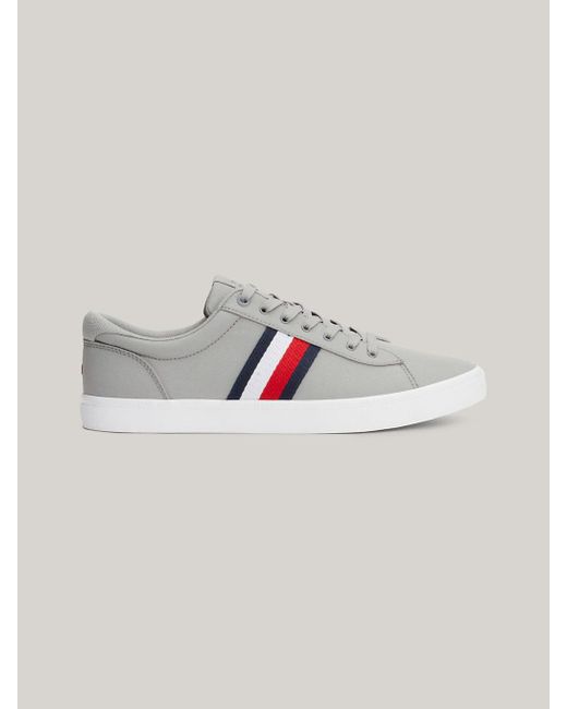 Tommy Hilfiger Gray Essential Iconic Signature Tape Trainers for men