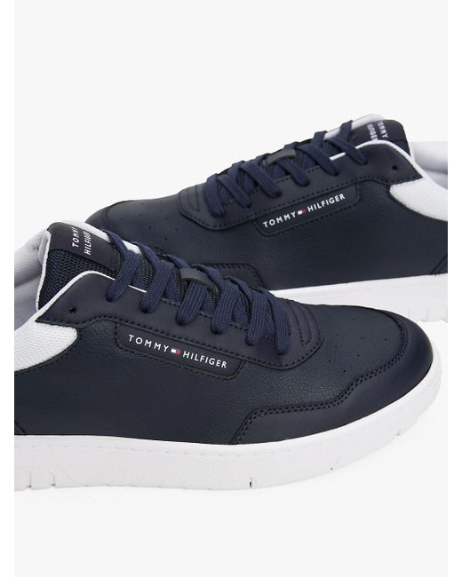 Sneakers Stile Basket Con Mix Di Texture di Tommy Hilfiger in Blue da Uomo