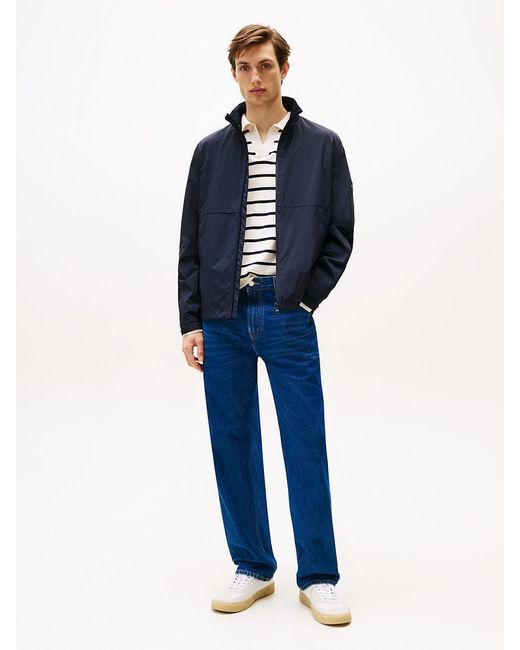 Giubbino Idrorepellente Con Zip Integrale di Tommy Hilfiger in Blue da Uomo