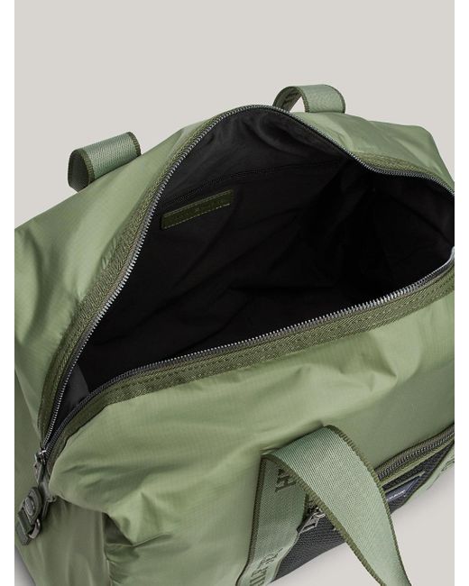 Tommy Hilfiger Green Logo Webbing Medium Duffel Bag for men