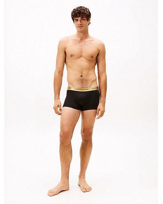 Tommy Hilfiger Signature Set Van 3 Boxershorts Met Metallic Logotaille in het Black voor heren