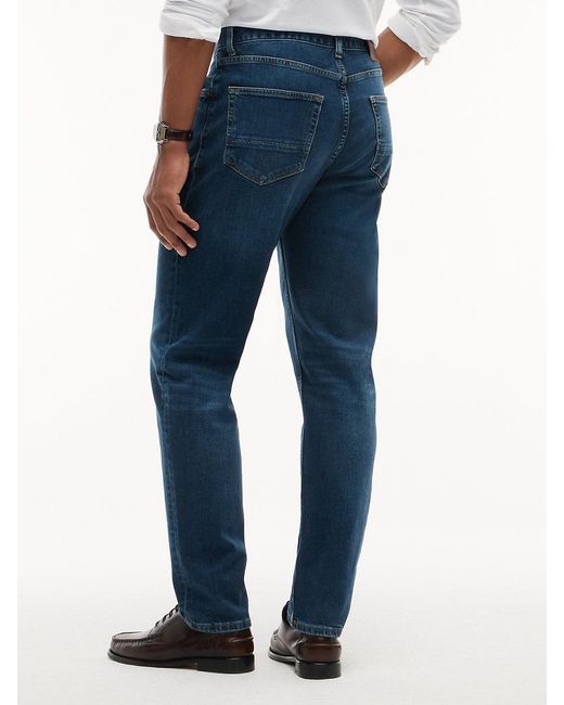 Tommy Hilfiger Blue Denton Faded Straight Leg Jeans for men
