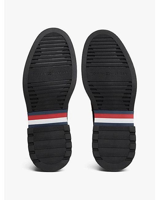 Tommy Hilfiger Lichtgewicht Suède Chelsea Boots in het Brown voor heren