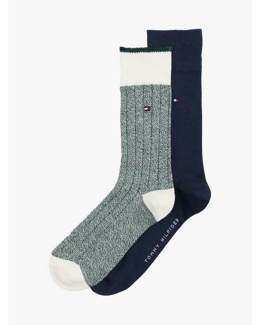 Tommy Hilfiger Blue 2-pack Mouliné Socks for men