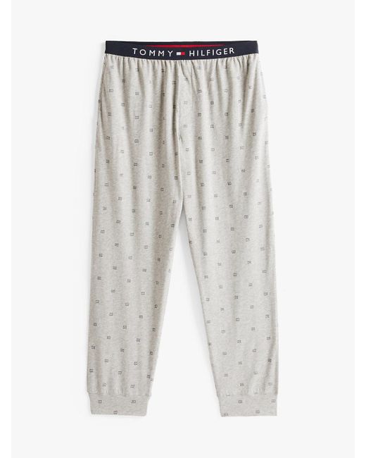 Tommy Hilfiger White Th Original Jersey Cuffed Pyjama Bottoms for men