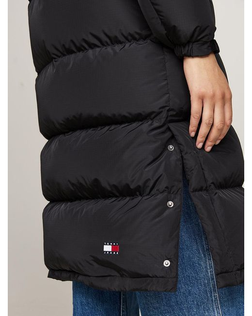 Tommy Hilfiger Blue Down Longline Alaska Puffer Coat