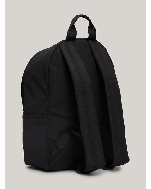 Tommy Hilfiger Black Essential Repeat Logo Small Dome Backpack