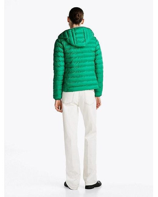 Tommy Hilfiger Waterafstotend Gewatteerd Jack in het Green