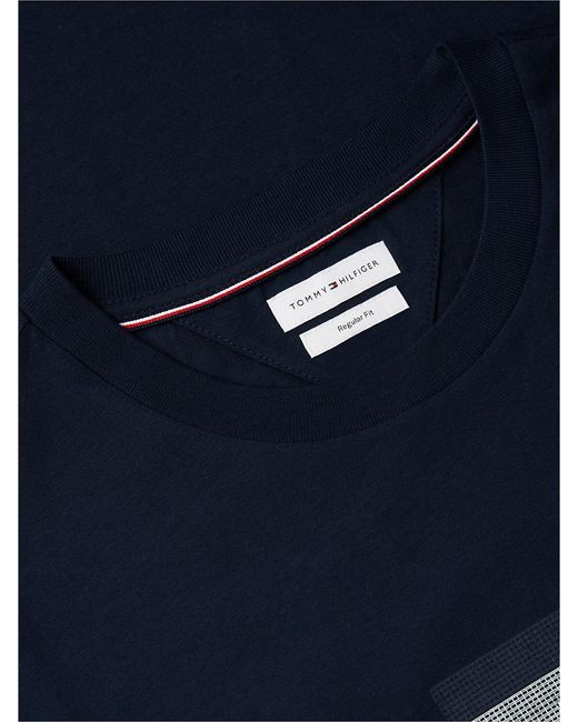 Tommy Hilfiger Blue Flag Graphic Jersey T-Shirt for men
