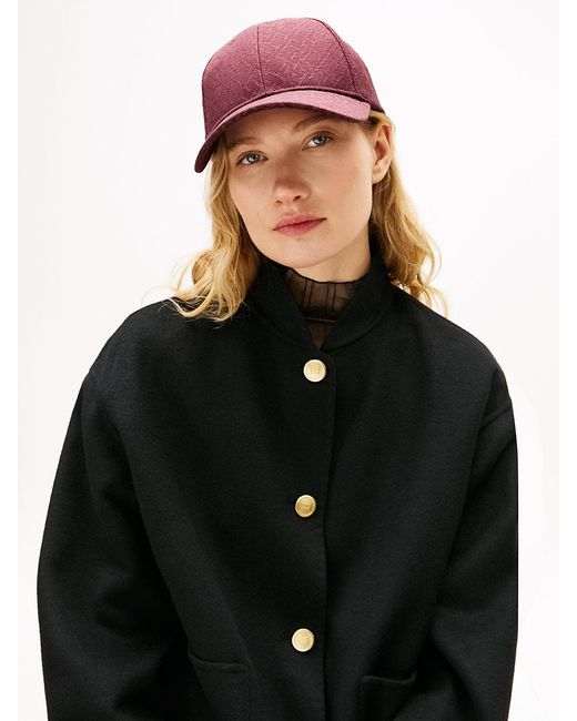 Tommy Hilfiger Purple Th Monogram Jacquard Baseball Cap