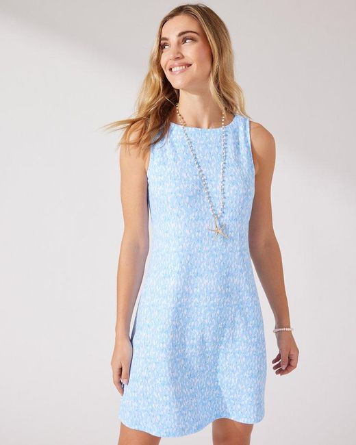 Tommy Bahama Darcy Chic Cheetah Sheath Dress in Blue | Lyst