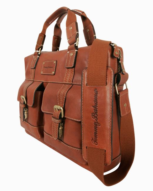 Tommy Bahama Leather Briefcase in 
