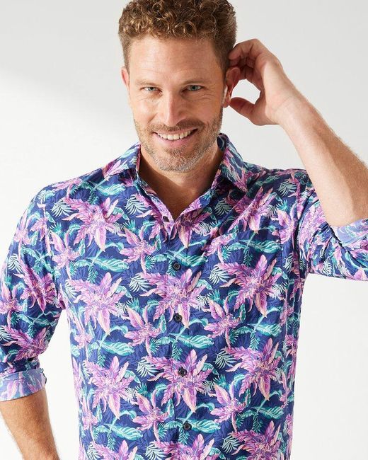 Tommy Bahama Synthetic Siesta Key Night Flower Islandzone® Shirt in ...
