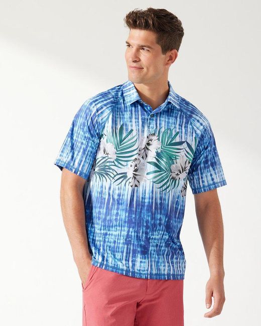 Tommy Bahama Synthetic Tide Pool Royale Islandzone® Polo in Blue for ...
